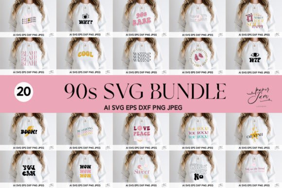 90s SVG BUNDLE Groovy Retro Shirt Svg for Graphics and Crafts
