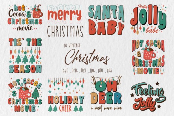 Christmas SVG Bundle Funny Quotes Bundle for Crafts & Graphics