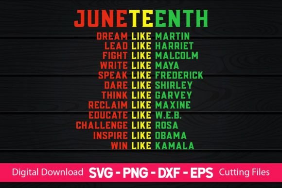 Funny Juneteenth Graphics for Crafts and Content