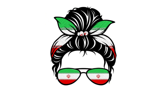 IRAN MESSY BUN: A Fresh Graphic Design Asset for Crafts & Content