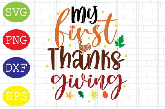 My First Thanksgiving Svg, Fall Svg Graphics and Crafts Review