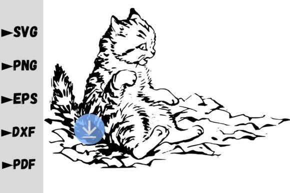 Scary Cat SVG, Curious Cat SVG for Graphics and Crafts