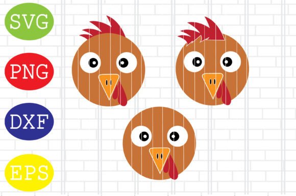 Turkey Face Svg, Thanksgiving Svg, Dxf for Graphics & Crafts